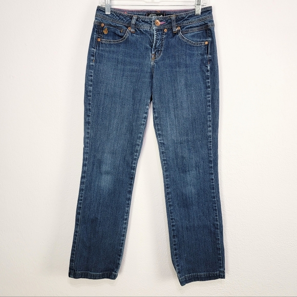 Volcom Modern Straight Low Rise Jeans Size 9 - Picture 4 of 15